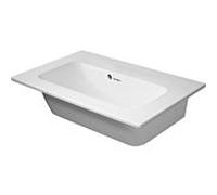 Duravit Me by Starck meuble vasque compact 2342633260 63 x 40 cm, blanc mat, sans trou pour robinetterie, avec trop-plein, avec trou pour robinetterie banc