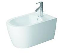 Duravit Me by Starck mural Bidet 2288153200 37 x 57 cm, avec trou pour robinetterie, avec trop-plein, avec plage de robinetterie, blanc satiné