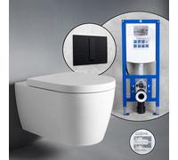 Duravit ME by Starck Pack complet cuvette suspendue et bâti-support neeos,, 45290900A1+16791BM#SET,