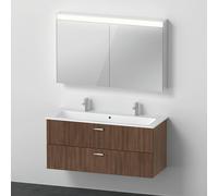 Duravit Duravit Ensemble de meubles XBase 123 cm, noyer foncé Quantité:1