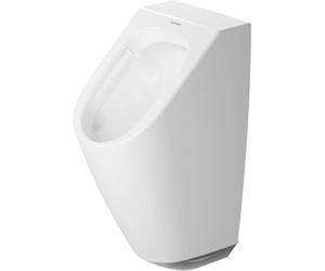 Duravit ME by Starck Urinal Rimless, sans mouche, urinoir électronique pour raccordement à la batterie avec commande,, 28093100001, Couleur: Blanc avec Wondergliss