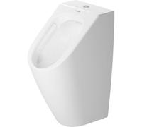Duravit ME by Starck urinoir sans bride avec arrivée d'eau par le haut sans mouche in ixation évacuation horizontale/verticale blanc 2815300000