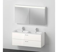 Duravit ME by Starck Vasque avec meuble bas XBase et armoire de toilette, XB006804545,