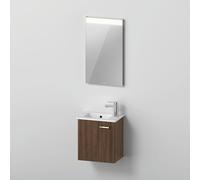 Duravit ME by Starck Vasque avec meuble bas XBase et miroir, XB0065L21210000,