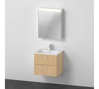 Duravit ME by Starck Vasque avec meuble XBase et armoire de toilette, XB0075L30300000,