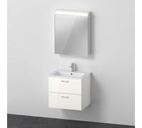 Duravit ME by Starck Vasque avec meuble XBase et armoire de toilette, XB0075R4545,