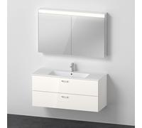 Duravit ME by Starck Vasque avec meuble XBase et armoire de toilette, XB007804545,