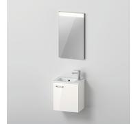 Duravit ME by Starck Vasque avec meuble XBase et miroir, XB0065R4545,