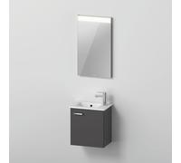 Duravit ME by Starck Vasque avec meuble XBase et miroir, XB0065R4949,