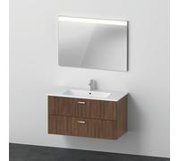 Duravit ME by Starck Vasque avec meuble XBase et miroir, XB0072021210000,