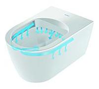 Duravit Me by Starck wall WC 2530092600 37x48cm, 4,5 l, sans rebord, blanc / Weiß Seidenmatt