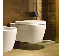 WC Ã suspension murale Duravit ME by Starck, sans rebord, lavable, Durafix inclus, 370 x 570 mm, Coloris: Couleur intÃ©rieure blanche, couleur extÃ©rieure blanche, avec Wondergliss - 25290900001