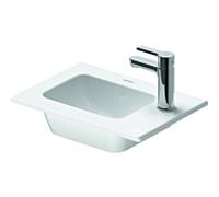 DURAVIT ME by Starck - Lave-mains pour meuble 430x300mm avec 1 trou de robinetterie sans trop-plein blanc sans WonderGliss