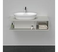 Duravit Meuble D-Neo DE492900707 100 x 55 cm, Betongrau Matt , fixé au mur, 2000 compartiment, 2000 plaque de console