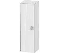 Duravit Meuble demi-hauteur tulipe blanche WT1333L8585 40 x 36 cm, Weiß Hochglanz , 2000 à gauche avec poignée, 3 étagères en verre