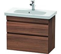 Duravit Meuble sous-lavabo suspendu DuraStyle DS649907979 730 mm 2 tiroirs Décor noyer naturel