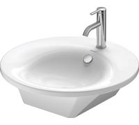 Duravit Starck 1 0406580000 à poser d=58 cm avec rangée de trous pour robinetterie trop-plein blanc
