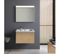 Duravit Meuble lavabo Starck 3 70cm, 1 trou pour robinet, 0304700000, Couleur: Blanc