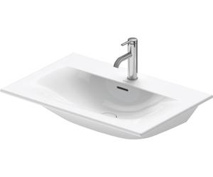 Duravit Meuble lave-mains Viu 234473, 730 mm, avec trop-plein, avec table de robinetterie, 1 trou de robinet, 23447300001, Couleur: Blanc avec Wondergliss