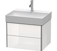 Duravit Meuble sous-lavabo suspendu XSquare XS416103636 58,4x39,7x46 cm 2 tiroirs blanc soie mat
