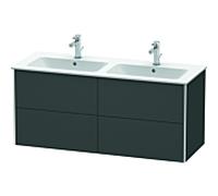 Meuble Double Vasque Duravit XSquare pour ME by Starck 233613 Graphite Mat 560x1280x478mm