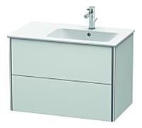 Duravit Meuble sous Duravit XSquare XS417703636 81x56x47,8cm, 2 tiroirs, lavabo à droite, blanc mat