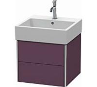Duravit Meuble sous Duravit XSquare XS419209494 48,4x39,7x46cm, 2 tiroirs, aubergine semi-lustrée