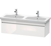 Duravit Meuble sous-lavabo DuraStyle mural 6398, 1 tiroir, 1230mm, DS639802218, Couleur: Décor Blanc Brillant / Décor Blanc Mat / Décor Blanc Mat