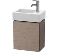 Duravit Meuble sous-lavabo L-Cube 36,4 x 24,1 cm, 1 porte, pour Vero Air 072438, LC6293L1111, Couleur: chêne cachemire placage bois véritable