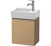 Duravit Meuble sous-lavabo L-Cube 36,4 x 24,1 cm, 1 porte, pour Vero Air 072438, LC6293L1212, Couleur: Chêne brossé Placage bois véritable