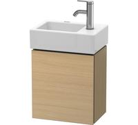 Duravit Meuble sous-lavabo L-Cube 36,4 x 24,1 cm, 1 porte, pour Vero Air 072438, LC6293L7171, Couleur: Placage chêne méditerranéen en bois véritable