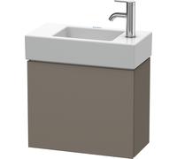 Duravit Meuble sous-lavabo L-Cube 48,0 x 24,0 cm, 1 porte, pour Vero Air 072450, LC6246R9090, Couleur: Flanelle Vernis gris satiné mat soyeux