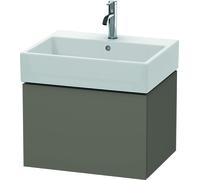 Duravit Meuble sous-lavabo L-Cube Duravit, suspendu, 1 tiroir, 58,4 x 45,9 cm, pour Vero Air 235060, LC617509090, Couleur: Flanelle Vernis gris satiné mat soyeux