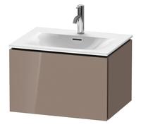 Duravit Meuble sous-lavabo L-Cube LC6135, mural, 620x481 mm, 1 tiroir, pour Viu 234463, LC613508686, Couleur: Laque Cappuccino haute brillance