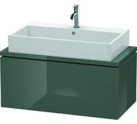 Duravit Meuble sous-lavabo L-Cube pour console, largeur 520mm, profondeur 477mm, 1 coulissant, LC580303838, Couleur: Laque Dolomiti Grey brillante