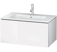 Duravit Meuble sous-lavabo L-Cube pour montage mural, largeur 820mm, profondeur 481mm, 1 tiroir, convient "Me by Starck" Article 233683, LC614108585, Couleur: Laque brillante blanche