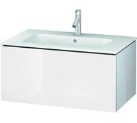 Duravit Meuble sous-lavabo L-Cube pour montage mural, largeur 820mm, profondeur 481mm, 1 tiroir, convient "Me by Starck" Article 233683, LC614102222, Couleur: Décor blanc brillant