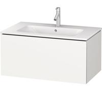 Duravit Meuble sous-lavabo L-Cube pour montage mural, largeur 820mm, profondeur 481mm, 1 tiroir, convient "Me by Starck" Article 233683, LC614101818, Couleur: Décor blanc mat