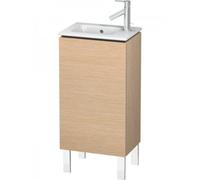 Duravit Meuble sous-lavabo L-Cube vertical, 1 porte, charnière à gauche, 420mm, pour ME by Starck 072343, LC6273L1212, Couleur: Chêne brossé Placage bois véritable