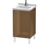 Duravit Meuble sous-lavabo L-Cube vertical, 1 porte, charnières à gauche, 460mm, pour Starck 3 030348, LC6169L6161, Couleur: Laque brillante marron olive