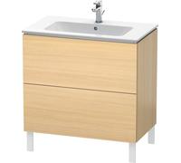 Duravit Meuble sous-lavabo L-Cube vertical, largeur 820mm, profondeur 481mm, 2 tiroirs, pour ME by Starck article 233683, LC662607171, Couleur: Placage chêne méditerranéen en bois véritable