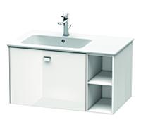 Duravit Brioso Meuble sous lavabo BR401201022 820x479mm Weiß Hochglanz , tablette de gauche, poignée en chrome