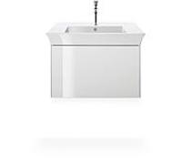 Duravit Meuble sous-vasque Tulip WT424108585 blanc 68,4 x 45,8 cm mural coulissant 2000