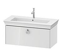 Duravit Meuble sous-vasque Tulip blanc WT425208585 98,4 x 45,8 cm, Weiß Hochglanz , 2000 , match2 coulissant avec poignée