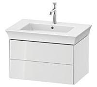 Meuble Pour Lavabo Encastrable Duravit White Tulip 2 tiroirs 684x410mm Blanc brillant WT434108585