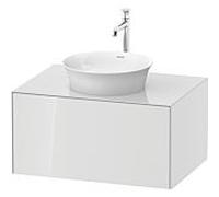 Duravit Meuble sous-vasque Tulip blanc WT497508585 80 x 55 cm, Weiß Hochglanz , 2000 , coulissant 2000 , plaque console match2