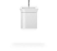 Duravit White Tulip, meuble sous vasque suspendu, largeur 384 x profondeur 298mm, avec 1x arrÃªt de porte Ã gauche, avec technologie tip-on, WT4240L, Coloris: Laque brillante blanche - WT4240L8585
