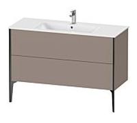 Duravit Meuble sous-vasque XViu XV44840B243 121 x 59,4 x 48 cm, basalte mat, 2 coulissants, debout, noir mat