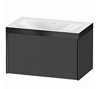 Duravit Meuble sous-vasque XViu XV4610NB249P 80x48cm, 2000 , noir mat, Rahmen P, graphite mat