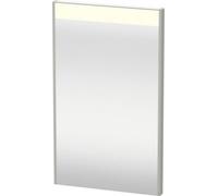 Duravit Miroir Brioso 42,0 x 4,5 cm avec éclairage LED, BR700004949, Couleur: Décor Graphite Mat, Poignée Graphite Matt
